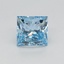 0.51 Ct. Fancy Vivid Blue Princess Lab Grown Diamond