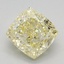 1.10 Ct. Fancy Yellow Cushion Lab Grown Diamond
