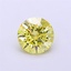 1.04 Ct. Fancy  Yellow Round Lab Grown Diamond