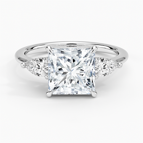 Adorned Opera Three Stone Diamond Ring - Brilliant Earth