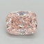 2.00 Ct. Fancy Vivid Pink Cushion Lab Grown Diamond