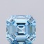 1.14 Ct. Fancy Vivid Blue Asscher Lab Grown Diamond