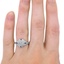 The Glory Ring, smallzoomed in top view on a hand