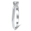The Shamika Ring, smalltop view on a hand