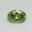 0.35 Ct. Fancy Vivid Green Oval Lab Grown Diamond