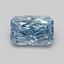 0.92 Ct. Fancy Vivid Blue Radiant Lab Grown Diamond