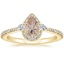 18K Yellow Gold Luxe Aria Halo Diamond Ring (1/4 ct. tw.), smalltop view