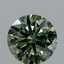 1.70 Ct. Fancy Vivid  Green Round Lab Grown Diamond