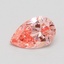 0.55 Ct. Fancy Intense Pink Pear Lab Grown Diamond