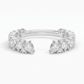 Olivetta Diamond Open Ring in 14K White Gold