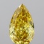 1.67 Ct. Fancy Vivid Yellow Pear Lab Grown Diamond