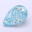 3.5 Ct. Fancy Vivid Greenish Blue Pear Lab Grown Diamond