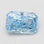 1.30 Ct. Fancy Vivid Blue Radiant Lab Grown Diamond