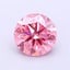 0.48 Ct. Fancy Vivid Orangy Pink Round Lab Grown Diamond