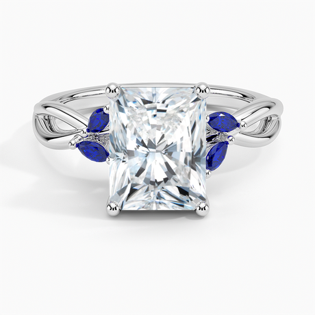 Diamond Ring with Sapphire Accents - Willow