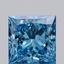 1.09 Ct. Fancy Vivid Blue Princess Lab Grown Diamond
