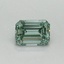 0.47 Ct. Fancy Vivid Pacific Green Emerald Lab Grown Diamond