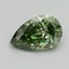 1.16 Ct. Fancy Vivid Green Pear Lab Grown Diamond