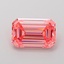 2.57 Ct. Fancy Vivid Pink Emerald Lab Grown Diamond