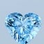 1.01 Ct. Fancy Vivid Blue Heart Lab Grown Diamond