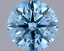 1.49 Ct. Fancy Vivid  Blue Round Lab Grown Diamond