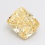 1.10 Ct. Fancy Intense  Yellow Cushion Lab Grown Diamond
