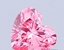 0.56 Ct. Fancy Vivid Pink Heart Lab Grown Diamond