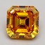 1.45 Ct. Fancy Vivid Orange Asscher Lab Grown Diamond