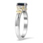 The Leshia Ring, smalltop view on a hand