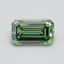 1.01 Ct. Fancy Vivid Pacific Green Emerald Lab Grown Diamond