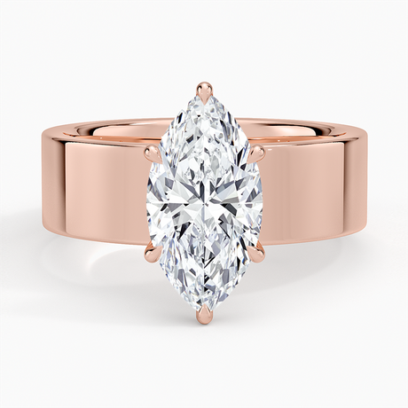 14K Rose Gold Peyton 6mm Solitaire Ring