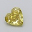 0.65 Ct. Fancy Intense  Yellow Heart Lab Grown Diamond