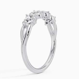 Jardiniere Lab Diamond Ring in Platinum