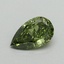 0.51 Ct. Fancy Vivid Green Pear Lab Grown Diamond