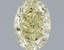 1.07 Ct. Fancy Light  Yellow Oval Lab Grown Diamond