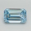 3.01 Ct. Fancy Intense Blue Emerald Lab Grown Diamond