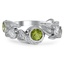 Custom Hand Engraved Peridot Wedding Ring