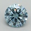 7.00 Ct. Fancy Vivid Blue Round Lab Grown Diamond