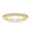 18K Yellow Gold Bellevue Art Deco Diamond Ring, smalltop view