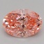 1.03 Ct. Fancy Vivid Pink Oval Lab Grown Diamond