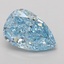 2.06 Ct. Fancy Vivid Blue Pear Lab Grown Diamond