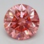 3.03 Ct. Fancy Vivid Pink Round Lab Grown Diamond