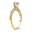 The Karine Ring, smalltop view on a hand