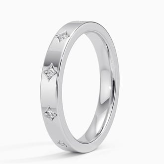 Elara Diamond Ring in 18K White Gold