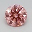 0.70 Ct. Fancy Vivid Pink Round Lab Grown Diamond