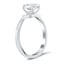 Airplane Inspired Sapphire and Lab Diamond Ring, smallside view
