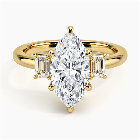 Three Stone Diamond Engagement Ring - Rhiannon