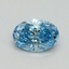 0.52 Ct. Fancy Vivid Blue Oval Lab Grown Diamond