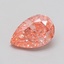 1.02 Ct. Fancy Vivid  Pink Pear Lab Grown Diamond