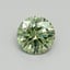 0.5 Ct. Fancy Vivid Pacific Green Round Lab Grown Diamond